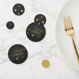 edele gouden kerststerren confetti