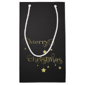 edele gouden kerststerren klein cadeauzakje (Achterkant)