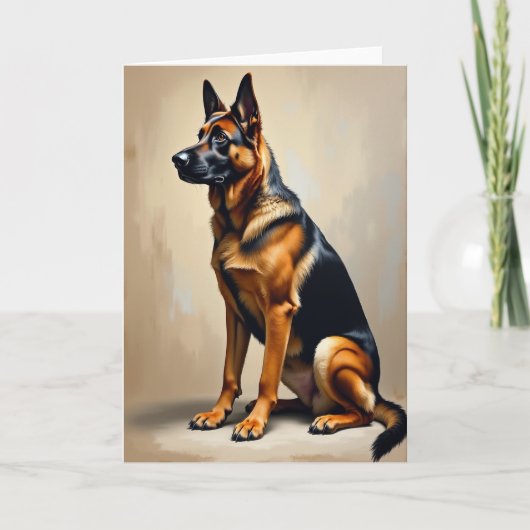 Edele Hond Mooie Vaderdag Kaart (Voorkant)