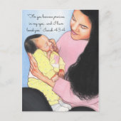 Edele in mijn ogen~mama & Baby Briefkaart (Voorkant)