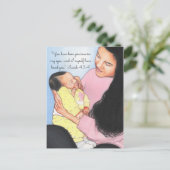 Edele in mijn ogen~mama & Baby Briefkaart (Staand voorkant)