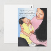 Edele in mijn ogen~mama & Baby Briefkaart (Voorkant / Achterkant)