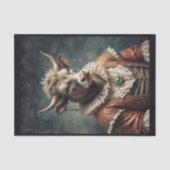 Edele jurk oude renaissance lange vacht koe tissuepapier (Voorkant)