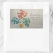 edele juwelen rechthoekige sticker (Tas)