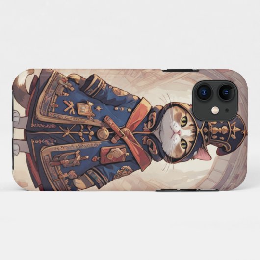 Edele Kat Heer in de Hal Case-Mate iPhone Case (Achterkant (horizontaal))