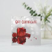 edele kerstcadeautjes - cadeaubon (Staand voorkant)