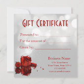 edele kerstcadeautjes - cadeaubon (Achterkant)