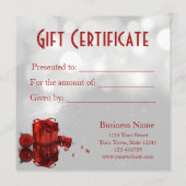 edele kerstcadeautjes - cadeaubon (Achterkant)