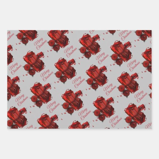 edele kerstcadeautjes inpakpapier vel (Voorkant 2)