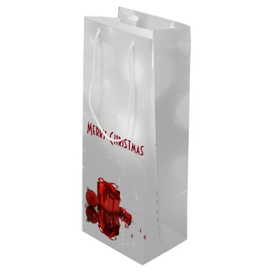 edele kerstcadeautjes, professioneel wijn cadeautas (Voorkant Gekanteld)