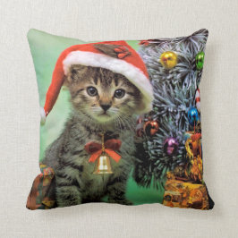 edele kerstkat kussen