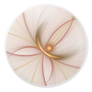 Edele koperen en gouden abstracte moderne fractal keramische knop