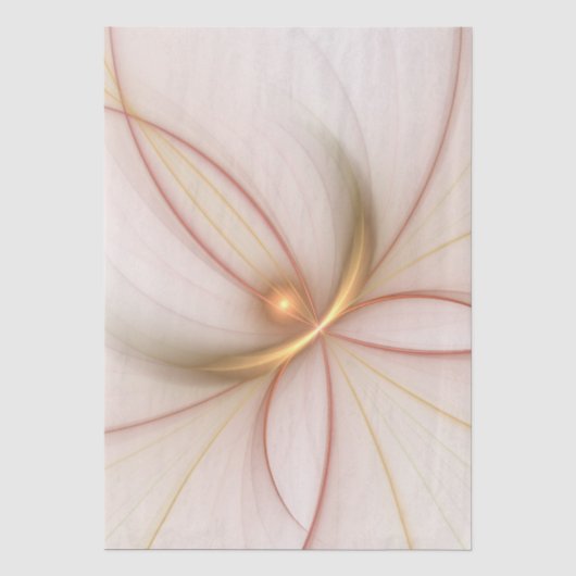 Edele koperen en gouden abstracte moderne fractal tissuepapier (Voorkant)