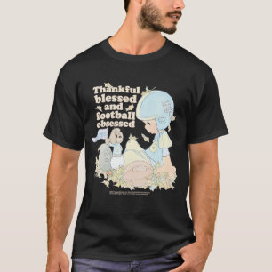 edele momenten Thankful Blessed en Football Obs T-shirt