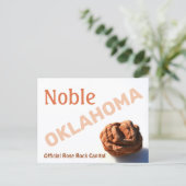 Edele Oklahoma Roos Rots Hoofdstad Fotografisch Briefkaart (Staand voorkant)