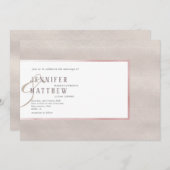 edele parel | huwelijksuitnodiging kaart (Voorkant / Achterkant)