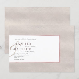 edele parel huwelijksuitnodiging kaart