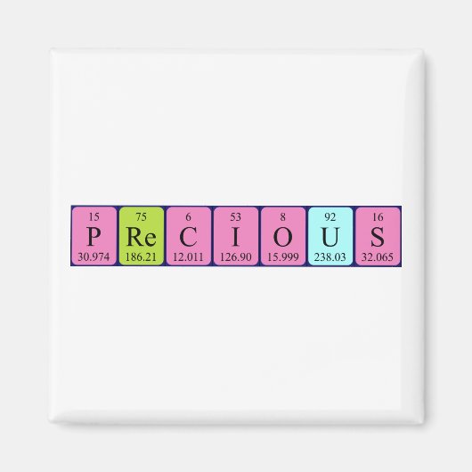 edele periodieke merknaam magnet (Voorkant)