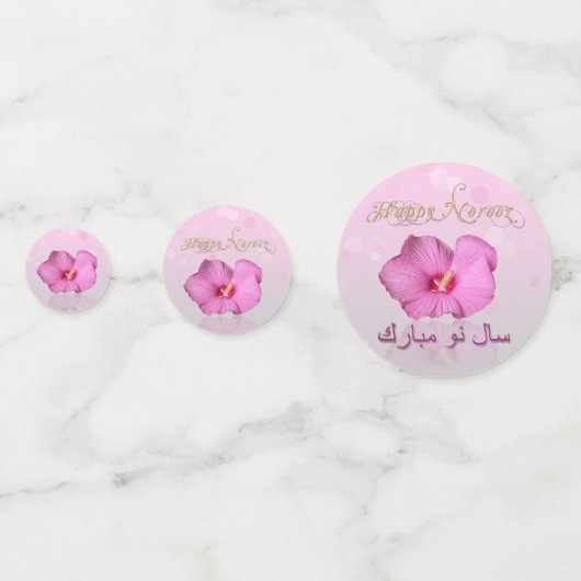 Edele Perzische Nieuwjaar Noroez Hibiscus Confetti (Voorkanten)