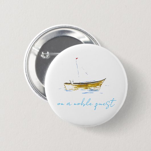 Edele Queeste Ronde Button 5,7 Cm (Voorkant /achterkant)