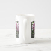 edele roze pioenen porselein kop (Achterkant)