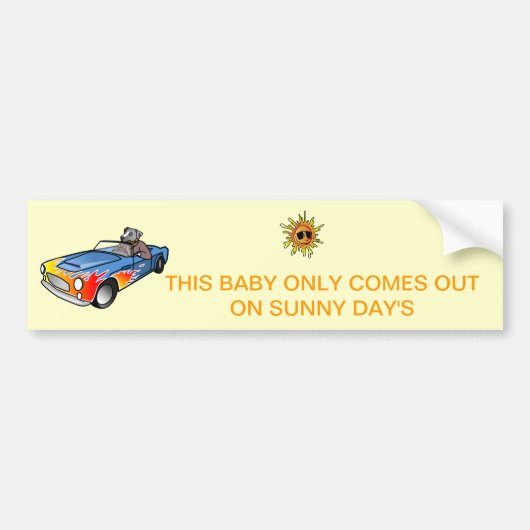 edele sportliter, bumpersticker (Voorkant)