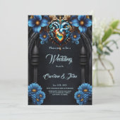 Edele steampunk hart kaart (Staand voorkant)