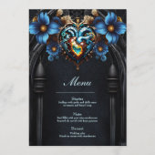 Edele steampunk hart menu (Voorkant)