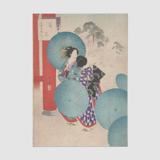 Edele vrouwen uit de Tokugawa-periode, 36 Schoonhe Tissuepapier (Voorkant)