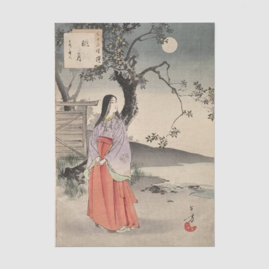Edele vrouwen uit de Tokugawa-periode, 36 Schoonhe Tissuepapier (Voorkant)