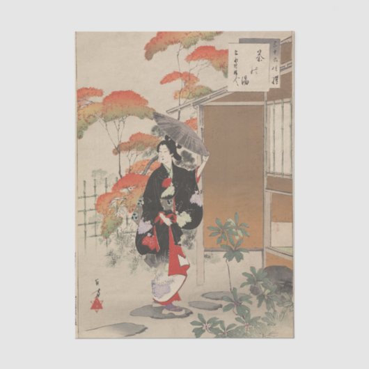 Edele vrouwen uit de Tokugawa-periode, 36 Schoonhe Tissuepapier (Voorkant)