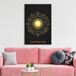 Edele Zonnebladschaduw Fijne Kunst Canvas Kunst