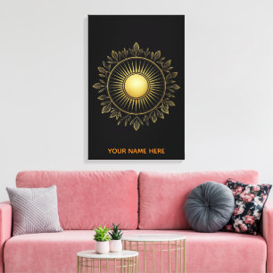 Edele Zonnebladschaduw Fijne Kunst Canvas Kunst