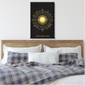 Edele Zonnebladschaduw Fijne Kunst Canvas Kunst (Insitu (Slaapkamer))