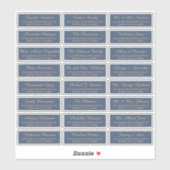 Edelegante labels voor marinegoud, individuele gas (Vel)