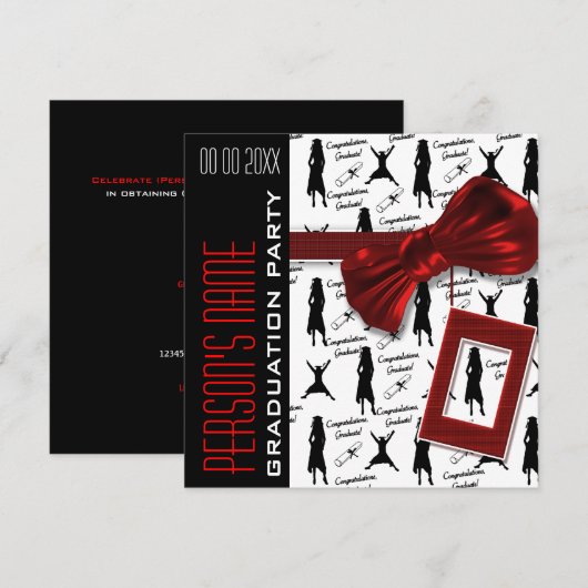 Edelegante vrouwen kaart (Voorkant / Achterkant)