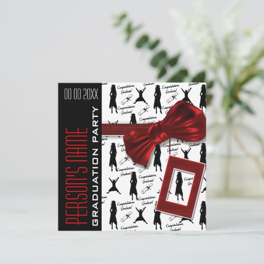 Edelegante vrouwen kaart (Staand voorkant)