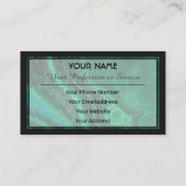 Edelgroen kristalgem visitekaartje (Achterkant)