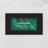 Edelgroen kristalgem visitekaartje (Voorkant)