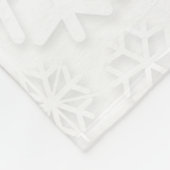 edelherten en sneeuwvlokken fleece deken (Hoek)