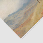 Edelherten in een hoogland landschap, kunst tissuepapier (Detail)