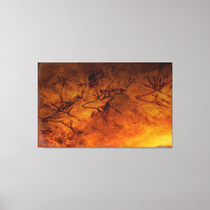 Edelherten van Lascaux Canvas Afdruk