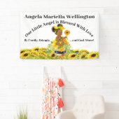 Edelkleurig Baby - Zonnebloemthema Spandoek (Insitu)