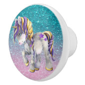 Edelkleurige Unicorn Ceramic Knob. Keramische Knop (Rechts)