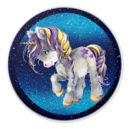 Edelkleurige Unicorn Ceramic Knob. Keramische Knop