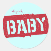 edelladingdouche ronde sticker (Voorkant)