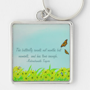 edelmomenten Butterflies Quote Sleutelhanger
