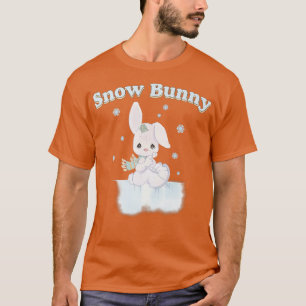 Edeloos moment kerstvakantie Bunny-portret T-shirt