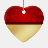 Edeloze gouden kerstcellen keramisch ornament (Achterkant)