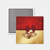 Edeloze gouden kerstcellen magneet (Voorkant / Achterkant)